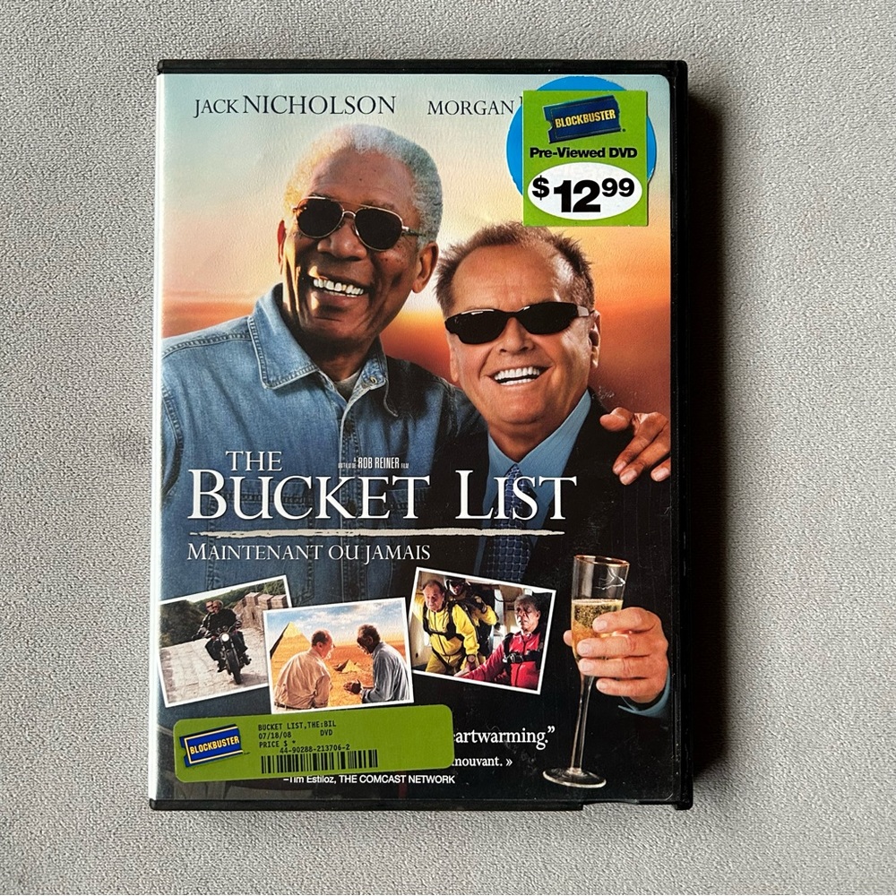 3 for $15 ~ The Bucket List ~ Jack Nicholson Morgan Freeman ~ DVD ~ 3 for $15